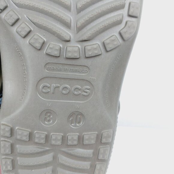 Crocs Men\'s Olive Green Classic Adjustable Crosslite Slip-On Casual Clogs Sz 8 main image 7
